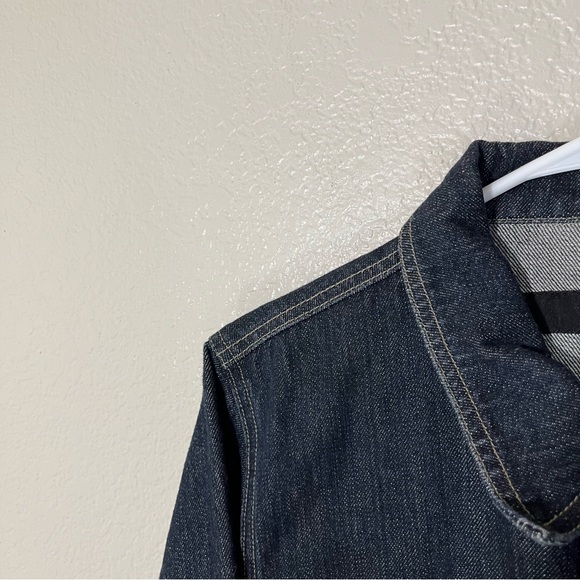 Marithe Francois Girbaud Mens Dark Wash Denim Jean Jacket EUC Size Large L - Picture 2 of 5